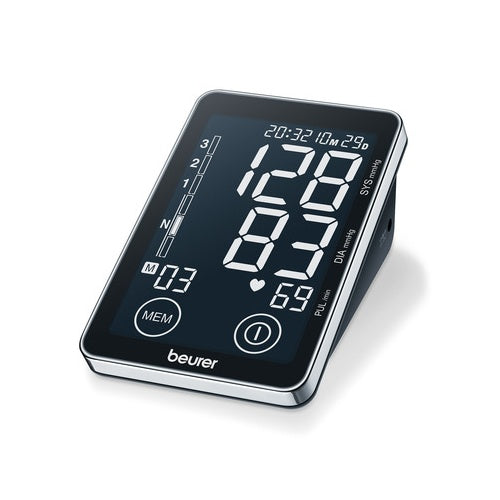 Merilnik tlaka Beurer BM58, 22-30 cm manšeta, na baterije, 40 prostorov za shranjevanje, Android, črna