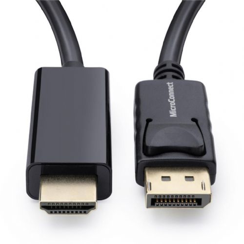 MicroConnect Cable DisplayPort 1.2 - HDMI 0.5m