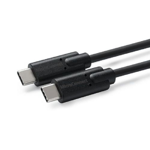 MicroConnect USB C-C 3.2 Gen2x2 Cable, 0.5m, black 100W, 20Gbps, 4K60Hz