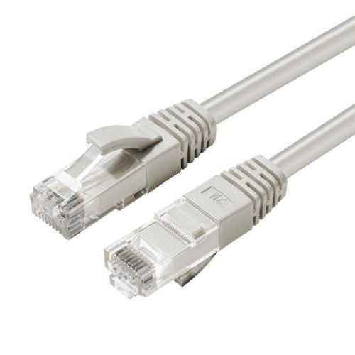 MicroConnect Network cable CAT6A U/UTP, 0.5m, gray LSZH
