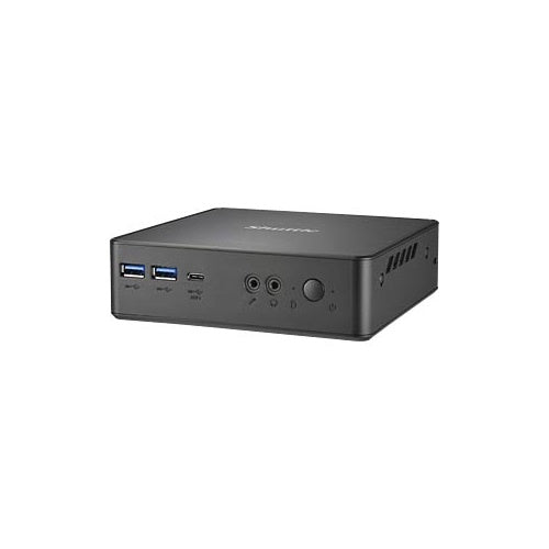 Mini računalnik Shuttle XPC nano NC40U, 64GB, 1x HDMI, 1x DP, 6x USB-A, 1x USB-C, 1x RJ-45, brez OS, črna