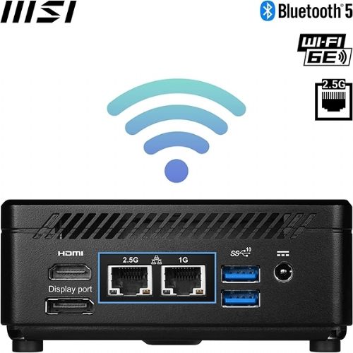Mini namizni računalnik MSI Cubi 5 12M-001BEU i7 / 16GB / 512GB SSD / WiFi 6E + BT 5.3 / 1Gbps + 2.5Gbps / Windows 11 Home / črn