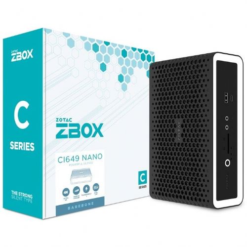 Mini računalnik Zotac ZBOX CI649 nano (črno/bel, brez operacijskega sistema)