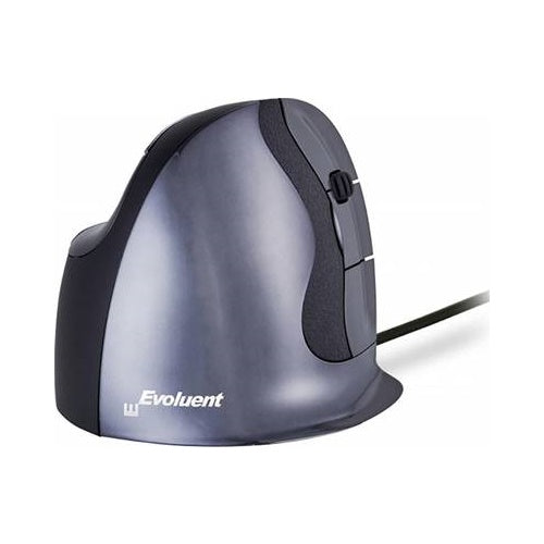 Miška Evoluent VerticalMouse D, črna/srebrna
