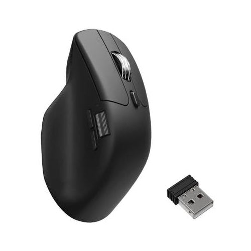 Miška Keychron M6 8K optični senzor PixArt 3395, 26000 dpi, brezžična/kabelska, 8000 Hz, polnilna baterija, črna