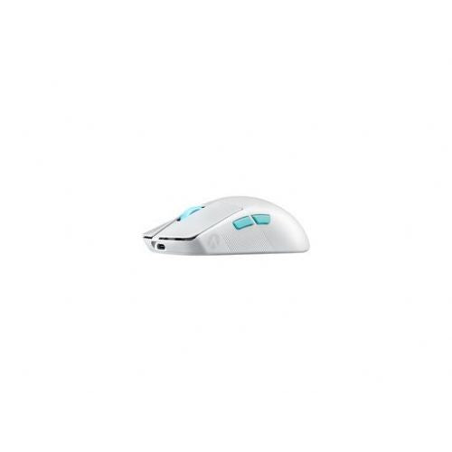 Miška Asus ROG Harpe Ace Aim Lab Edition brezžična optična, 36.000 dpi, ROG AimPoint senzor, ambidextrous, bela