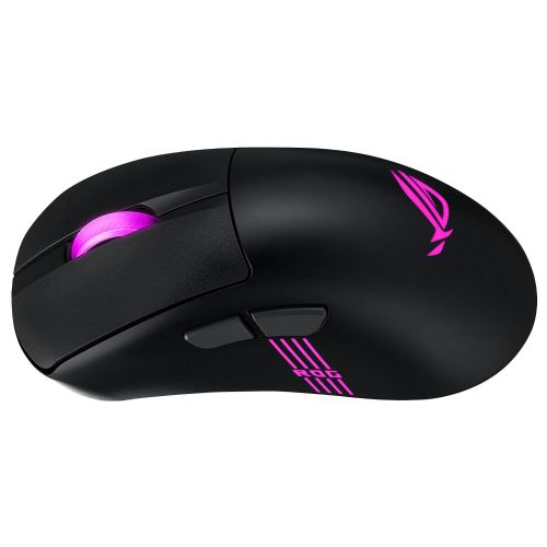 Miška Asus ROG Keris II Origin optična, 42000 dpi, brezžična/kabelska, ROG AimPoint Pro, RGB osvetlitev, črna