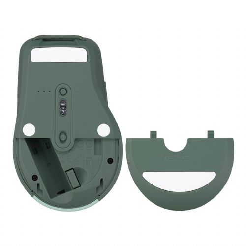 Miška ASUS SmartO Mouse MD200 Silent Plus, brezžična, Bluetooth® 5.0, RF 2.4GHz, Green Tea Latte 90XB0790-BMU030