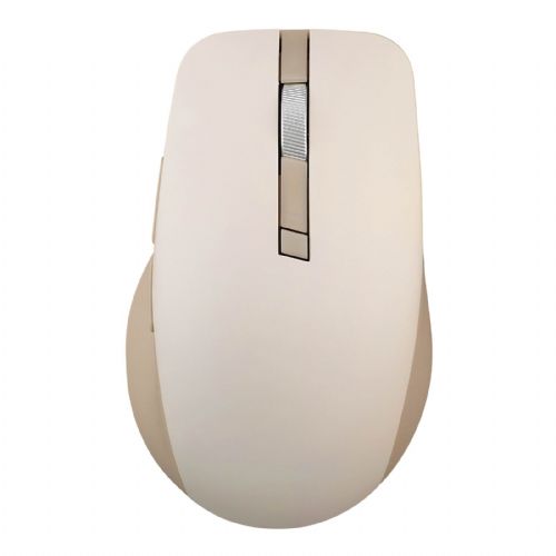 Miška ASUS SmartO Mouse MD200 Silent Plus, brezžična, Bluetooth® 5.0, RF 2.4GHz, Oat Milk 90XB0790-BMU0A0