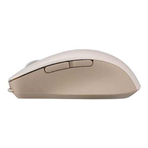 Miška ASUS SmartO Mouse MD200 Silent Plus, brezžična, Bluetooth® 5.0, RF 2.4GHz, Oat Milk 90XB0790-BMU0A0
