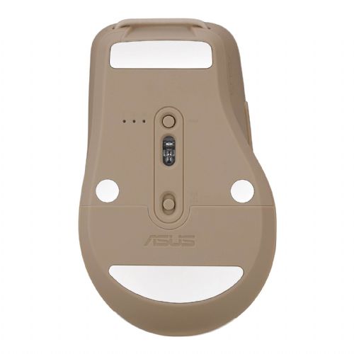 Miška ASUS SmartO Mouse MD200 Silent Plus, brezžična, Bluetooth® 5.0, RF 2.4GHz, Oat Milk 90XB0790-BMU0A0