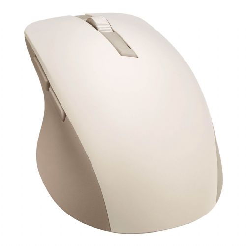 Miška ASUS SmartO Mouse MD200 Silent Plus, brezžična, Bluetooth® 5.0, RF 2.4GHz, Oat Milk 90XB0790-BMU0A0