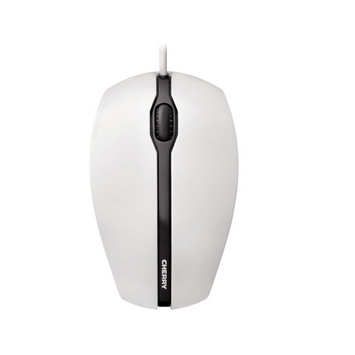 Miška Cherry GENTIX grafitna, optična, 1000 dpi, USB, 1,8 m kabel, univerzalna (za levičarje in desničarje)