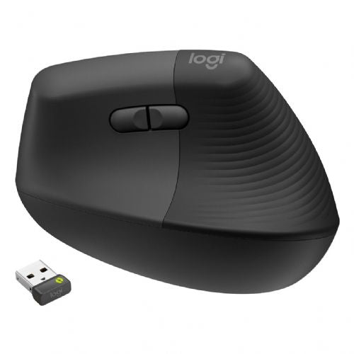 Logitech Lift Vertical Business mouse, ergonomic, wireless, Bluetooth, 4000 dpi, right-handed, black