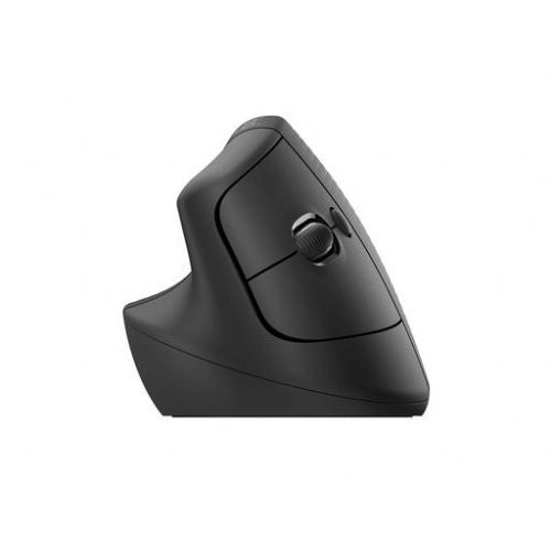 Logitech Lift Vertical Mouse, ergonomic, left-handed, Bluetooth, 4000 dpi, black/graphite
