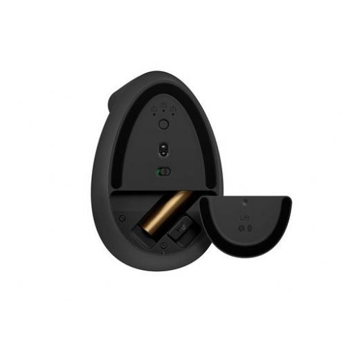 Logitech Lift Vertical Mouse, ergonomic, left-handed, Bluetooth, 4000 dpi, black/graphite