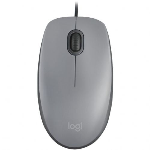 Miška Logitech M110 Silent, Windows/macOS/Linux, siva