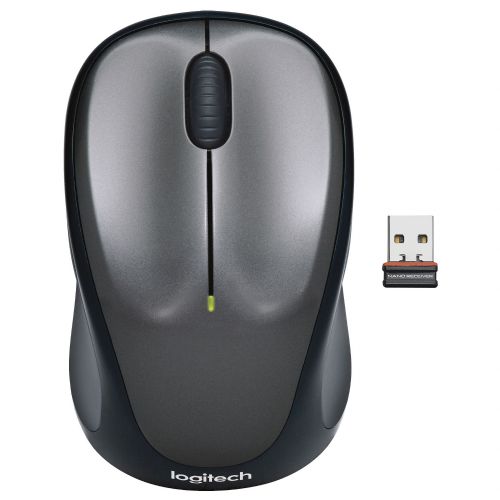 Logitech M235 wireless mouse, optical laser, 2.4 GHz USB, 1000 dpi, black