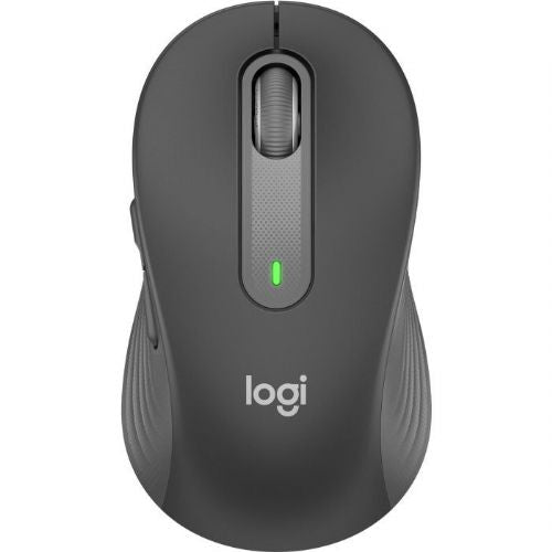 Logitech M650 Signature L Business Mouse, wireless, Bluetooth, 4000 dpi, silent button, black/graphite