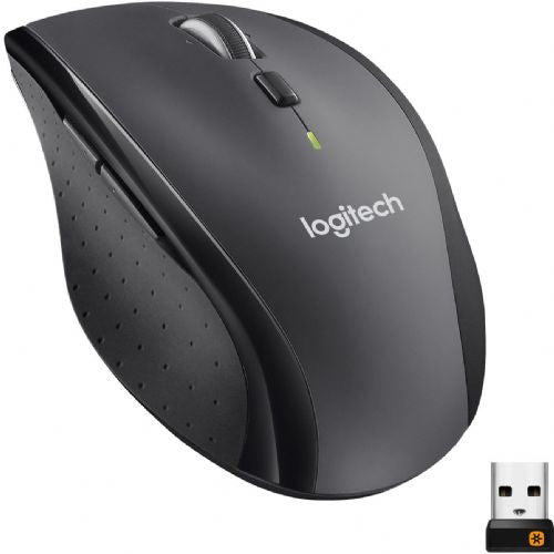 Logitech M705 Marathon wireless mouse, laser, ergonomic, 3-year battery life, Unifying receiver