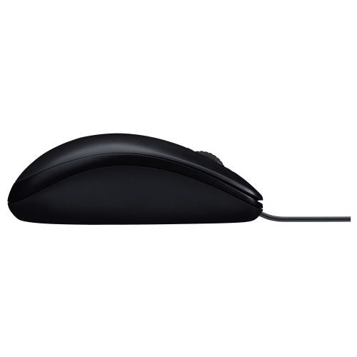 Logitech M90 wired mouse, optical, 1000 dpi, ergonomic, black/graphite