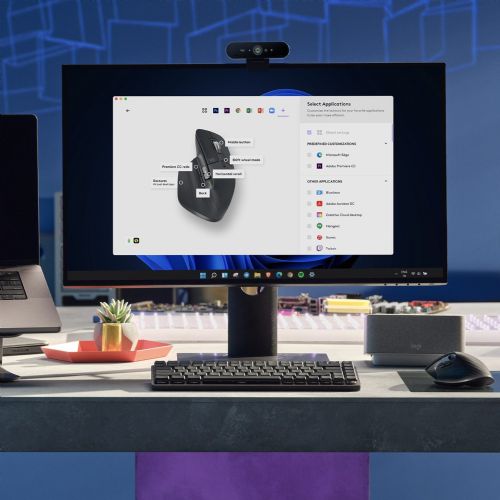 Miška Logitech MX Master 3S, 8.000 dpi, 7 gumbov, Bluetooth, grafitna