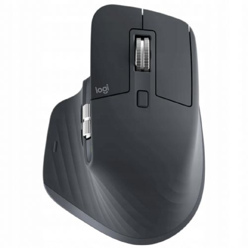 Logitech MX Master 3S Business Mouse, wireless, 8000 dpi, ergonomic, MagSpeed scroll wheel, 7 buttons, black