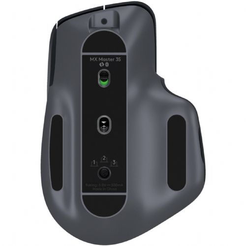 Logitech MX Master 3S Performance Mouse 8K sensor, Quiet Click, MagSpeed scroll wheel, Bluetooth edition, up to 70 days battery life, black