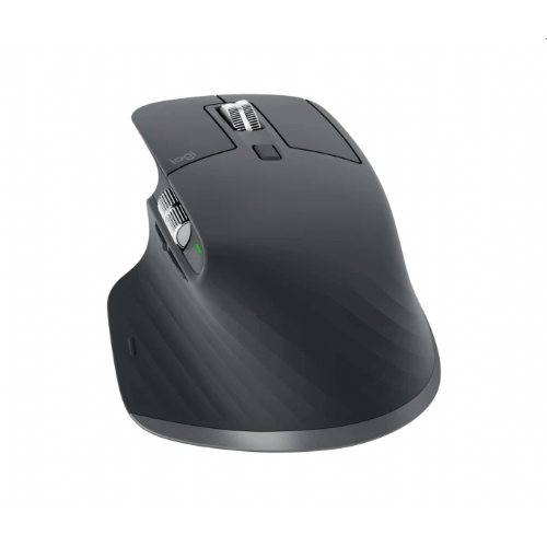 Logitech MX Master 3S Performance Black Mouse, wireless, quiet operation, ergonomic design, Darkfield sensor, fast charging