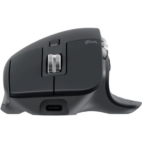 Logitech MX Master 3S Performance Black Mouse, wireless, quiet operation, ergonomic design, Darkfield sensor, fast charging