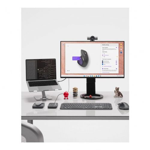 Logitech MX Master 4 wireless mouse, Bluetooth, haptic feedback, MagSpeed scroll wheel, 8K DPI sensor