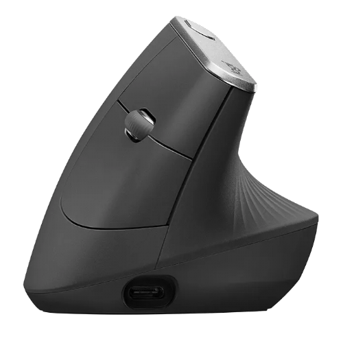 Logitech MX Vertical mouse, ergonomic, wireless, 4000 dpi, rechargeable battery, multi-device support