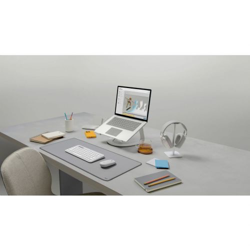 Miška Logitech Pebble Mouse 2 M350s (bela, Bluetooth, za Windows/macOS/iPadOS/Android/ChromeOS/Linux)