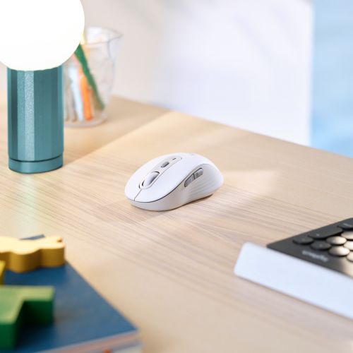Miška Logitech Signature M650 Wireless, 2000 dpi, bela