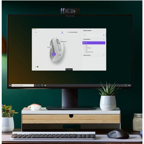 Miška Logitech Signature M650 Wireless, 2000 dpi, bela