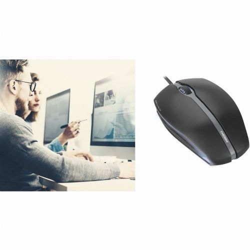 Miška Maus Cherry GENTIX Corded Optical Illuminated (črna, maloprodajna)