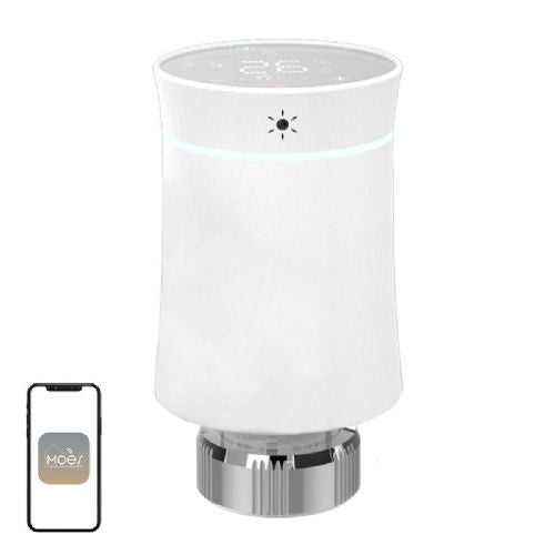 MOES TRV BY100 ZigBee touch thermostatic head
