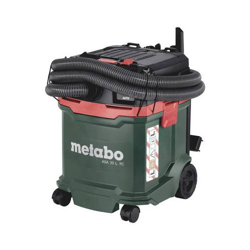 Metabo ASA 30 L PC wet and dry vacuum cleaner 30 L container, 70 l/s flow rate, PressClean, pleated filter, tool socket