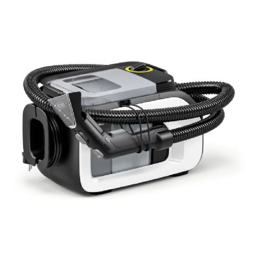 Mokro-suhi sesalnik Kärcher SE 3 Compact Home Floor, 500 W, 2,9 l posoda, 2 rezervoarja, dolžina kabla 3,6 m, bela/neonsko rdeča