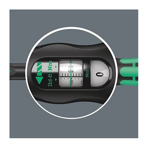 Wera Click-Torque C 3 reversible ratchet torque wrench (black/green, 1/2")