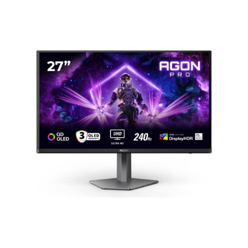 Monitor AOC AGON Pro AG276UZD QD-OLED 67,3 cm (26,5-palčni), UltraHD/4K, 3840 x 2160, 16:9, 450 cd/m², 240 Hz, KVM, USB vozlišče, HDMI, DP, USB-C