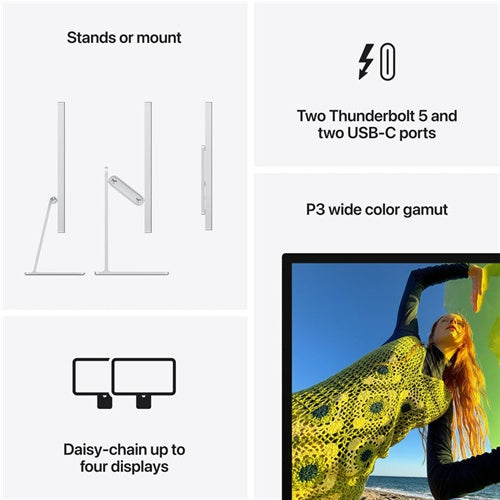 Apple Studio Display Monitor - Standard glass, VESA mounting adapter (stand not included)
