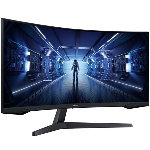 Monitor Gigabyte GS34WQCA (86,4 cm (34"), črn, WQHD, VA, ukrivljen, FreeSync-Premium, Adaptive-Sync, 120Hz zaslon)