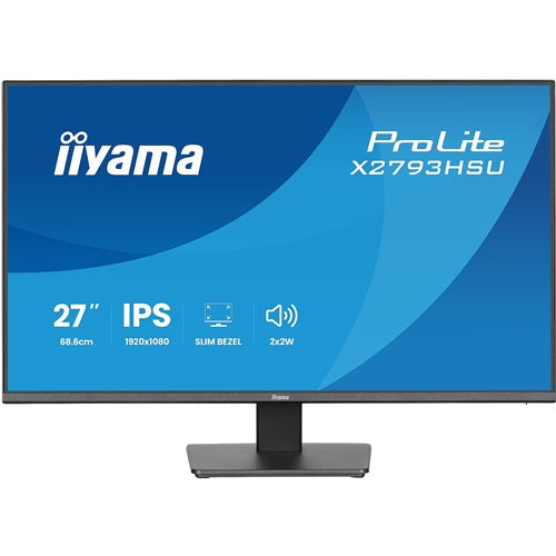 Monitor Iiyama ProLite X2793HSU-B1 27", IPS, FullHD, 120Hz, HDMI/DP/USB, speakers, black (matte)