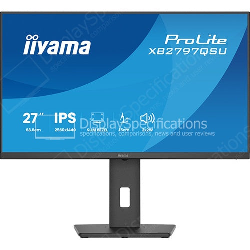 Monitor Iiyama ProLite XB2797QSU-B1 27", QHD, IPS, 75 Hz, ergonomsko stojalo, črn