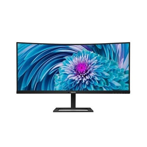 Monitor Philips 346E2CUAE/00, 86cm (34"), WQHD, VA, 21:9, 100Hz,300cd/m2, 1ms, HDMI, DP, curved, black
