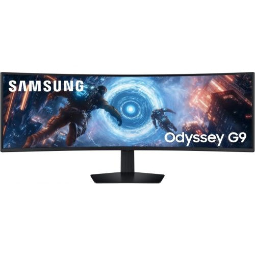 Monitor Samsung S49FG916EU (124 cm (49 zoni), črn, DQHD, VA, ukrivljen, HDMI, DP, Free-Sync, USB-vozlišče, 144Hz zaslon)