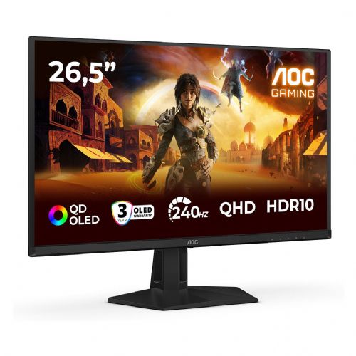 Monitor AOC AGON Q27G41ZDF, 26,5", QHD, QD-OLED, 240Hz, G-Sync