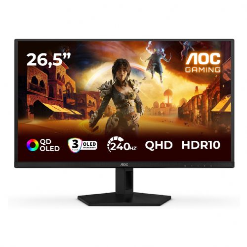 Monitor AOC AGON Q27G41ZDF, 26,5", QHD, QD-OLED, 240Hz, G-Sync