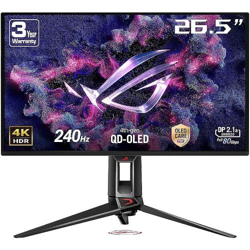 Monitor Asus ROG Swift PG27UCDM 26,5", 4K UHD, QD-OLED, 240Hz, FreeSync/G-SYNC